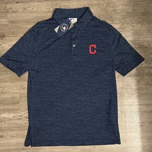 Cleveland Indians Block C Polo. Blue. Size M